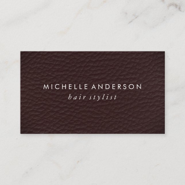 Minimalist Elegant Texture Business Card (Front)