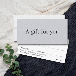 Minimalist Elegant Texture Grey Bold Beauty