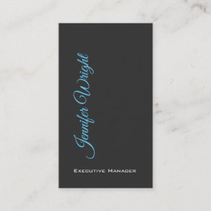 Minimalist elegant unique modern grey plain business card