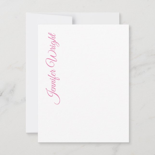 Minimalist elegant unique modern plain card (Front)