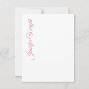 Minimalist elegant unique modern plain card