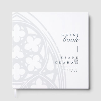 Minimalist Elegant Vintage Gothic Classic Wedding Guest Book