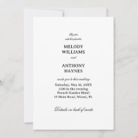 Minimalist Elegant Wedding Design