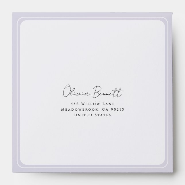 Minimalist Elegant Wedding Envelope (Front)