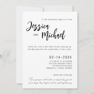 💍 Minimalist Elegant wedding  Invitation