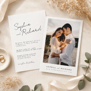 Minimalist Elegant Wedding Invitation