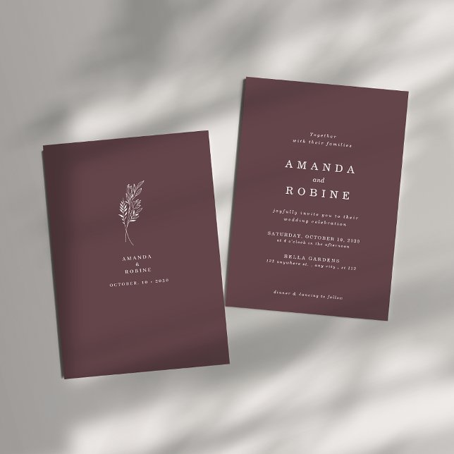 Minimalist Elegant Wedding Invitation (Creator Uploaded)