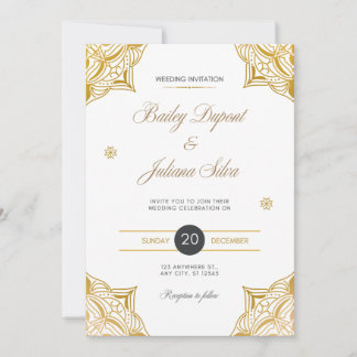 Minimalist Elegant Wedding Invitation Card