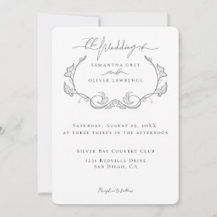 Minimalist Elegant Wedding Invitation Card