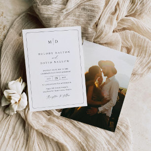 Minimalist Elegant Wedding Invitation Template