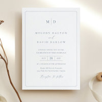 Minimalist Elegant Wedding Invitation Template