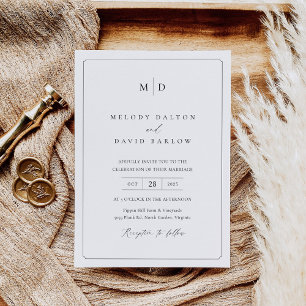 Minimalist Elegant Wedding Invitation Template