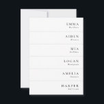 Minimalist Elegant Wedding Name Place Cards<br><div class="desc">Minimalist wedding name place cards with a simple & modern design—delivered untrimmed</div>
