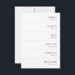 Minimalist Elegant Wedding Name Place Cards<br><div class="desc">Minimalist wedding name place cards with a simple & modern design—delivered untrimmed</div>