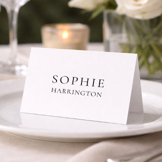Minimalist Elegant Wedding Place Card