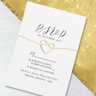 Minimalist Elegant Wedding RSVP Card