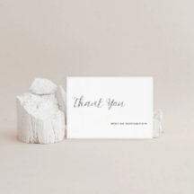 Minimalist Elegant Wedding Thank You