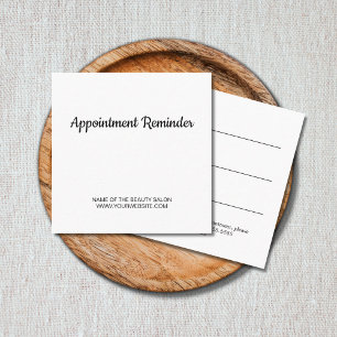 Minimalist Elegant White Beauty Appointment