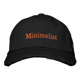 minimalist embroidered hat