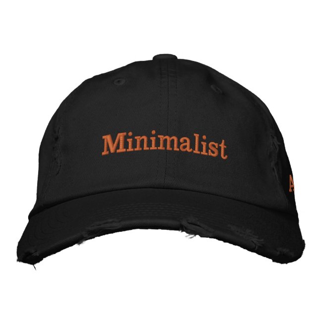 minimalist embroidered hat (Front)