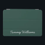 Minimalist Emerald Green Professional Simple iPad Mini Cover<br><div class="desc">These simple,  minimalist can be personalised to include a name or any text of your choice. If you don't want any text and would prefer just a blank,  then you can simply delete the text.</div>