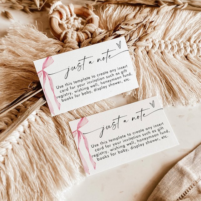 Minimalist Enclosure Card, Just A Note Card (Creator Uploaded)