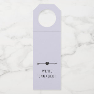 Minimalist Engagement Lilac Bottle Hanger