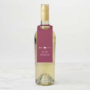 Minimalist   Engagement   Red Bottle Hanger Tag
