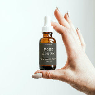 Minimalist Essential Oil Labels / Dropper bottle