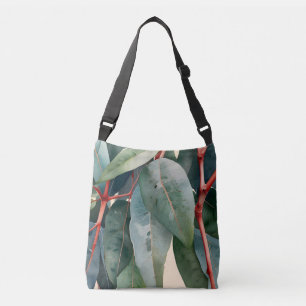Minimalist Eucalyptus Botanical Art Crossbody Bag