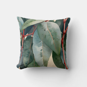 Minimalist Eucalyptus Botanical Art Cushion