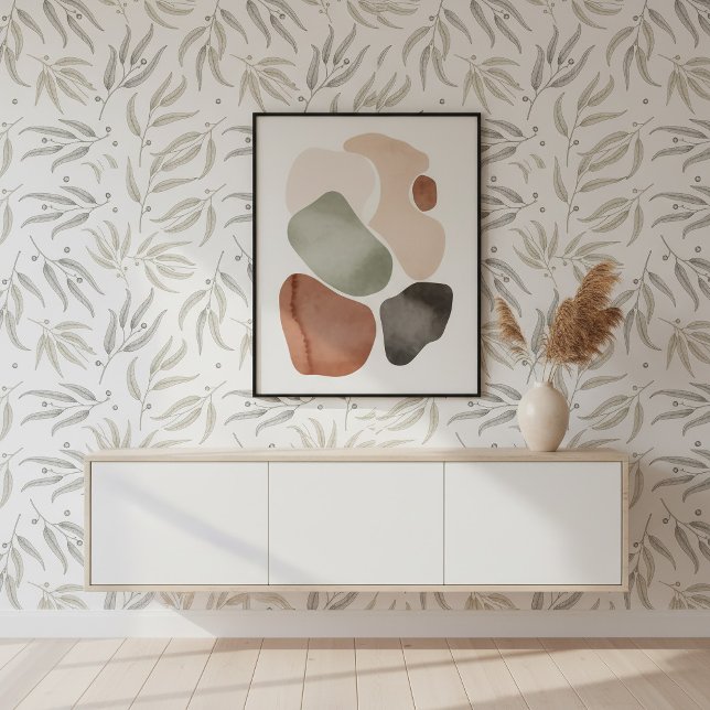 Minimalist Eucalyptus Branches Neutrals ID1244 Wallpaper (Creator Uploaded)