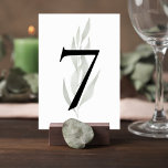 Minimalist Eucalyptus Wedding Table Number Sign<br><div class="desc">Add a refined and cohesive detail to your reception décor with this minimalist botanical wedding table number sign. Featuring a soft eucalyptus greenery illustration paired with a bold, elegant table number, this design blends modern simplicity with natural beauty. The delicate greenery background creates a subtle botanical accent while the large,...</div>