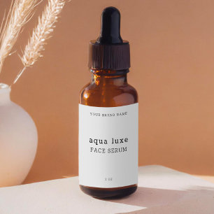 Minimalist Face Serum Label