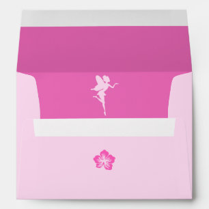 Minimalist Fairy Girl Birthday Return Address Enve Envelope