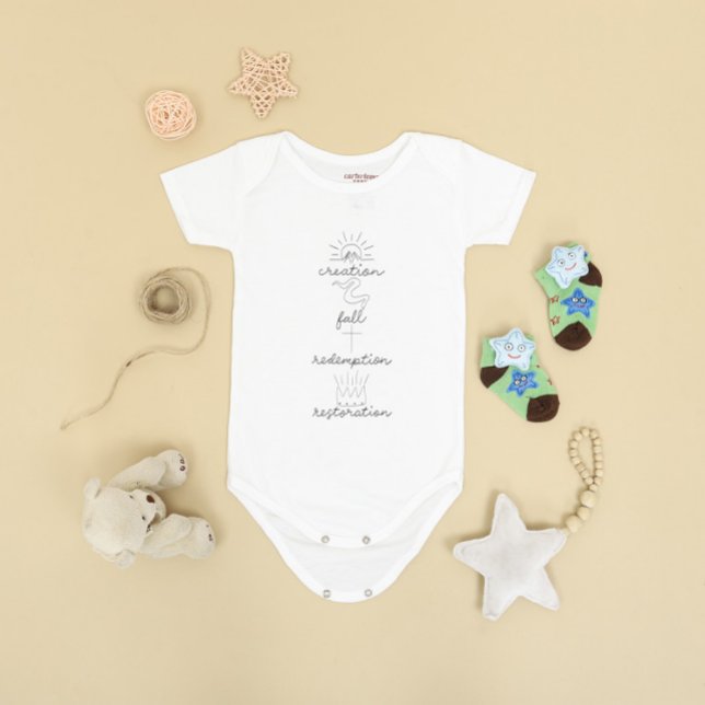 Minimalist Faith Christian & Scripture Baby  Baby Bodysuit (Creator Uploaded)