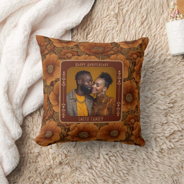 Minimalist Family 10Th Anniversary Throw Pillow  (Blanket)