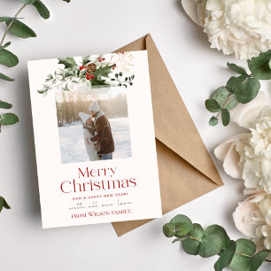 Minimalist Family Christmas Photo Card