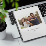 Minimalist Family Name and Photo Planner<br><div class="desc">A simple minimalist family photo calendar planner.  The photo is for placement purposes only and can be replaced with any photo.  All text can be customised.</div>