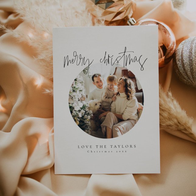 Minimalist Family Photo Christmas Card (Creator Uploaded)