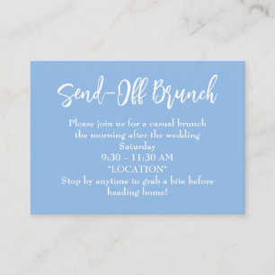 Minimalist Farewell Brunch Wedding Card