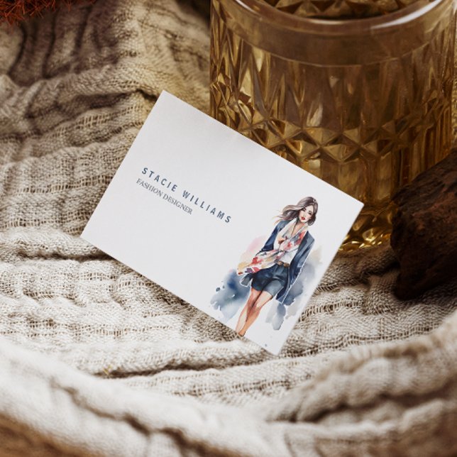 Minimalist Fashion Designer Professional Business Card (Make an impact with these professional business cards, showcasing your brand and credibility.)