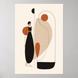 Minimalist Fashion Figure Wall Art | Scandinavian 