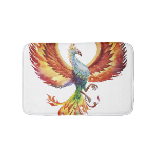 Minimalist Fashion Woman, Black Line Graphics. Bath Mat