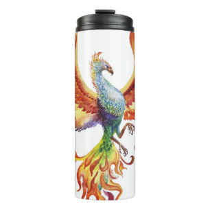 Minimalist Fashion Woman, Black Line Graphics. Thermal Tumbler