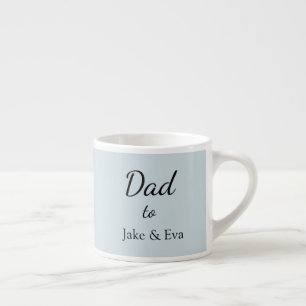 Minimalist Father's Day Espresso Mug   Kids Names 