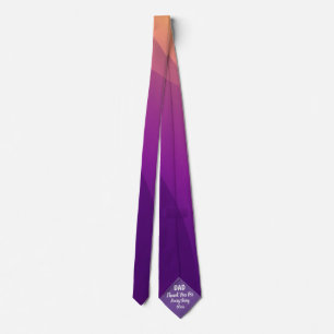 Minimalist Fathers Day gift Gift for dad purple Tie