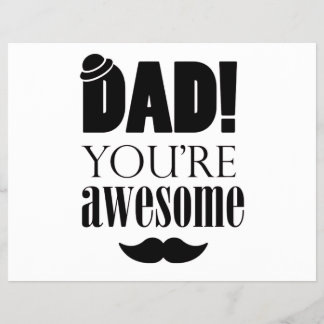 Minimalist Father's Day Typography Graphic! Flyer
