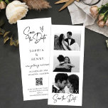 Minimalist Film Strip Photo Booth Save The Date<br><div class="desc">Minimal Photo Booth Strip Save the Date Template,  Save The Date With QR Code,  Photo Strip Save the Date,  Photo Booth</div>
