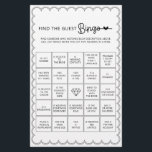 Minimalist find the guest bingo bridal shower game flyer<br><div class="desc">Designed to coordinate with our Scalloped Border Collection, this cute minimalist find the guest bingo bridal shower game features a classic design with a unique twist - the scalloped border is one of a kind, and will surely add a slight retro feel to this game. If you want to catch...</div>